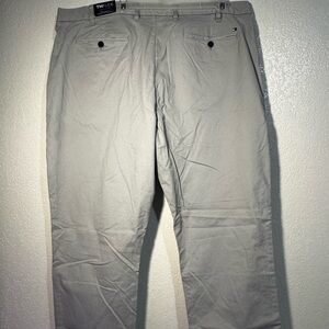 Tommy Hilfiger Men's Gray Tailored Chino Pants Custom Fit Size 40W/32L TH FLEX